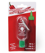 Load image into Gallery viewer, Pocket Sriracha – Mini Sriracha Hot Sauce Keyring Bottle (Shipped Empty) 
